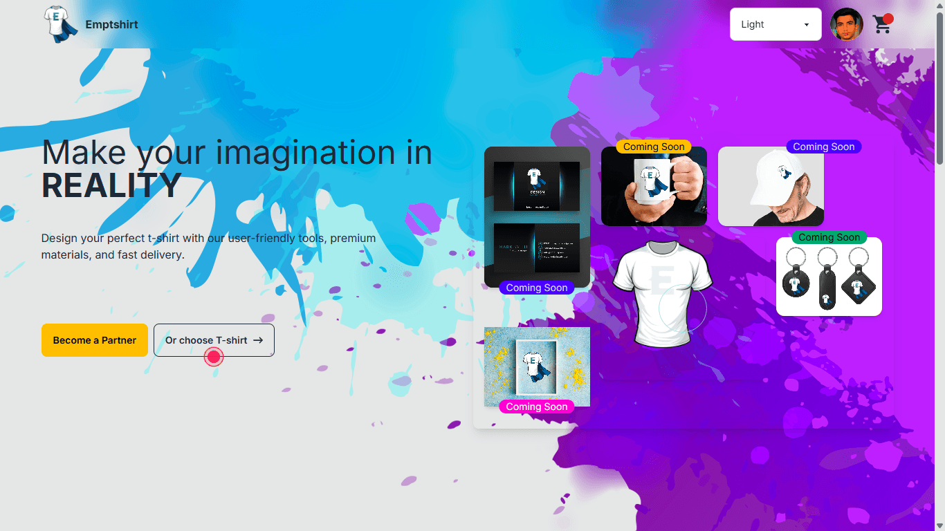 EMPTSHIRT - e-commerce platform